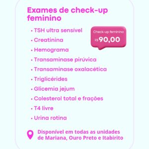 Check-up Feminino - Novembro Rosa
